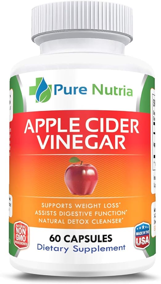 Apple Cider Vinegar Capsules Natural Appetite suppressant and Detox
