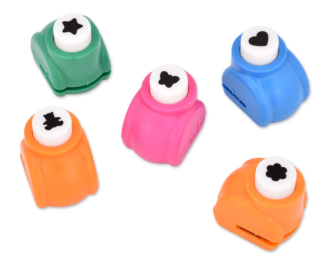 ds. distinctive style Mini Paper Punch Shapes 5 Pieces Craft Punchers Hole Punches for Scrapbooking