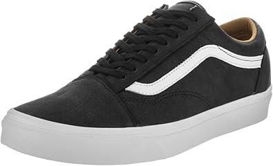 old skool leather black vans