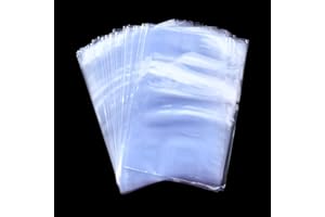ENENES 200 PCS Shrink Bags, 4 x6 Inch Heat Shrink Wrap Bags, 100 Gauge for Wrapping Soaps, Oil and Homemade Goodies (4X6)