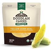 Organic Yellow Cornmeal 5 lb Fine Grind - Non-GMO, Sugar-Free, Farmed From Regenerative Soil, Vegan, Grown In USA, For Baking Cornbread, Muffins, Pancakes, and More by a Wisconsin Family Farm