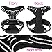 Dog Harness No Pull No Choke Adjustable Vest, Car Safety, Easy Control for Walking Hiking, 3M Reflective Oxford Material, Durable, Breathable - Small,Medium, Large & Extra Large Dog & Puppy L-Black