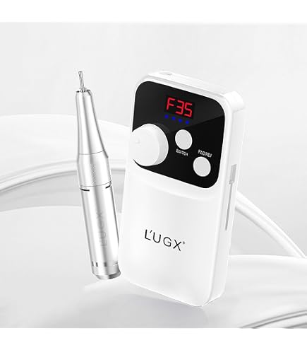 261437 L'UGX ネイルマシン 30000RPM ホワイト Amazon.com: L'UGX Professional E-File Rechargeable Nail Drill