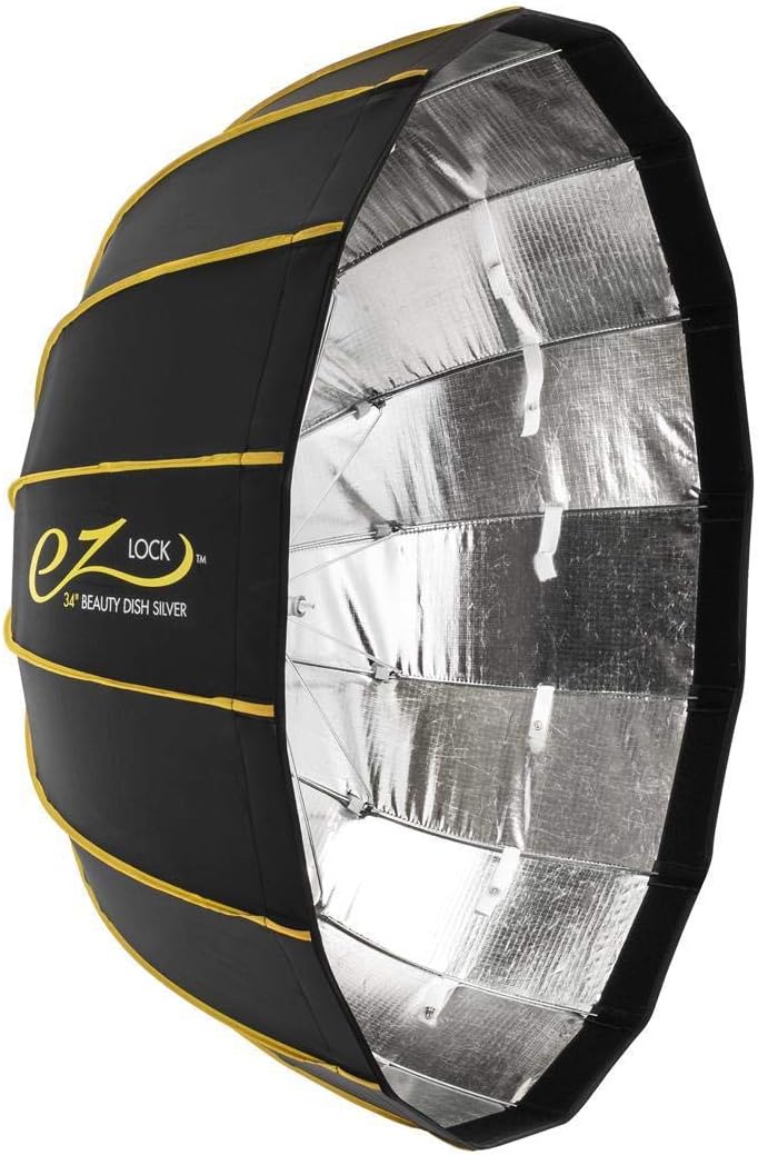 Glow EZ Lock Collapsible Silver Beauty Dish (34")