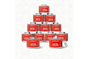 Comficove 6 Hour Chafing Fuel - Food Warmer for Chafing Dish Buffet Set - Liquid Safe Fuel with Wick for Chafing Dish (Pack of 12)