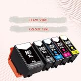 PP 202XL Ink Cartridge 5-Pack for Epson XP-6000 XP-6005 XP-6100 XP-6105 Black view 6