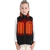 Venustas Kids Heated Fleece Vest with Battery Pack Included, Warmer Youth Electric Heating Vest for Girls