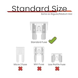 (25Pcs) 25 Amp Standard Car Fuses, 25A Automotive