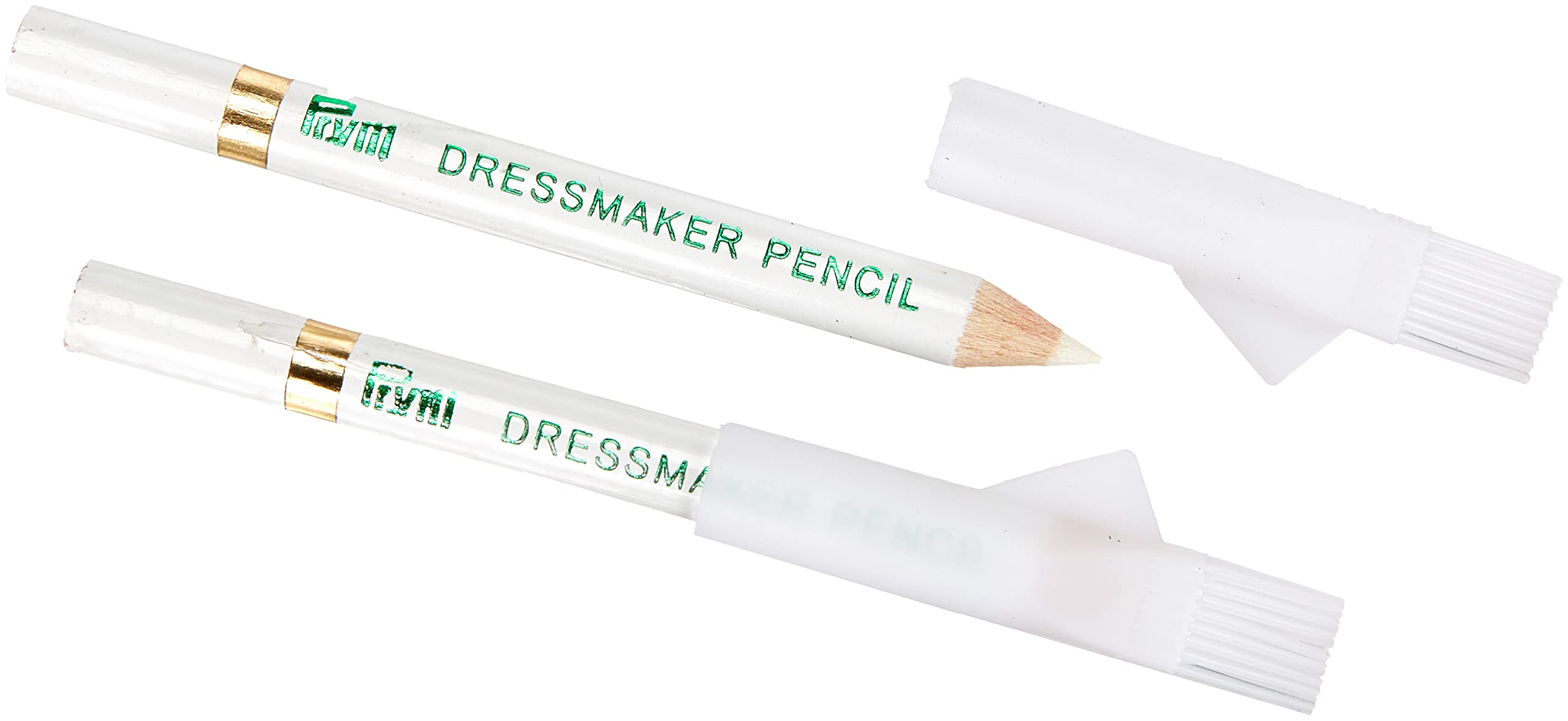 Prym PRYM_611625-1 Chalk Pencils + Brush White