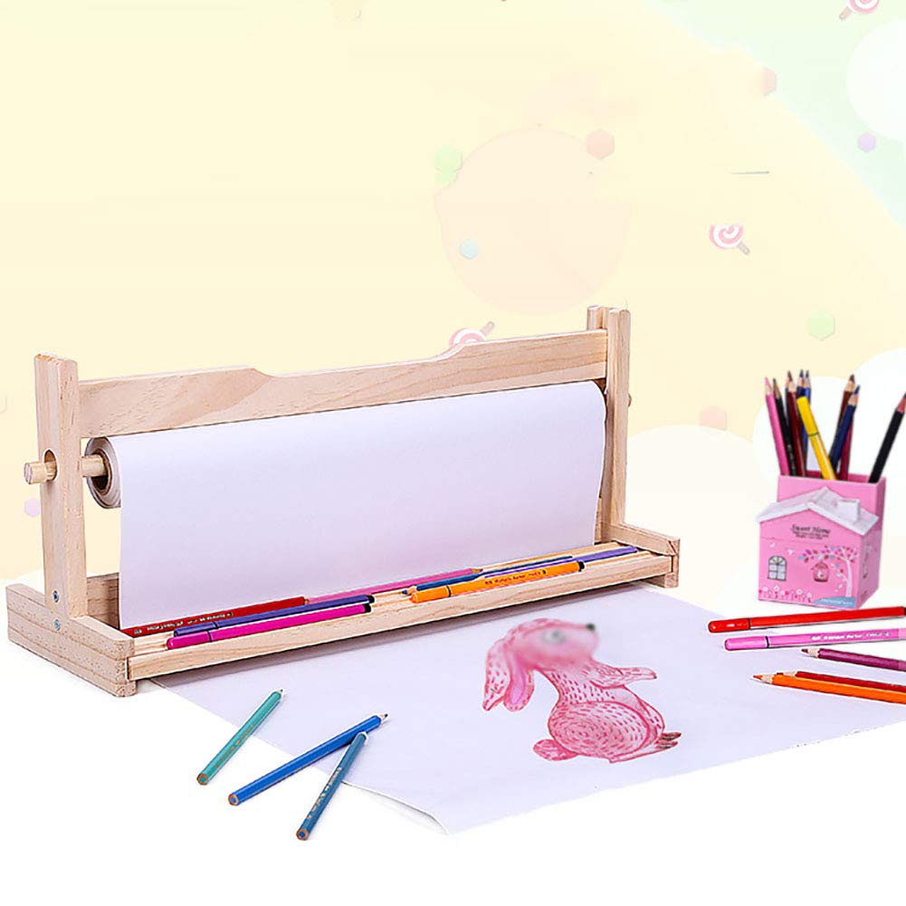 Amazoncom Solid Wood Easel Childrens Painting Roll Paper