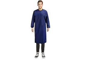 Surblue Waterproof Apron Long Sleeves, Safety Waterproof and Oil proof Smock Overalls for Lab Work, Work Shop, Dog Grooming, 