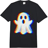 Vaporwave Scary Ghost Retro Halloween Techno EDM Comfort Colors Adult Heavyweight T-Shirt