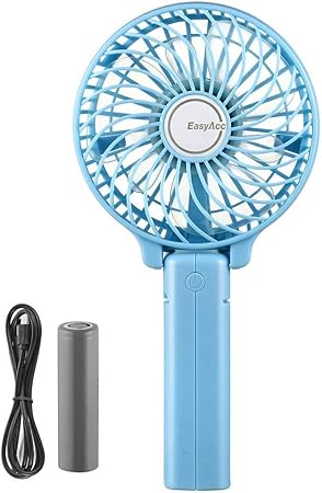 Mini Handheld Fan Easyacc Usb Desk Fan Small Personal Portable Stroller Table Fan With 2600mah Usb Rechargeable Battery Operated Cooling Folding