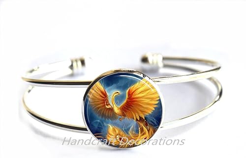 Amazon Com Handcraftdecorations Phoenix Bracelet Phoenix Bracelets Pheonix Jewelry Phoenix Charm Men S Bracelet Phoenix Jewelry Fantasy Bird Phoenix F152 Jewelry