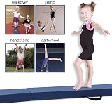 FBSPORT Gymnastics Beam 270cm 9ft PU Leather Folding Balance Beam Home Use view 7