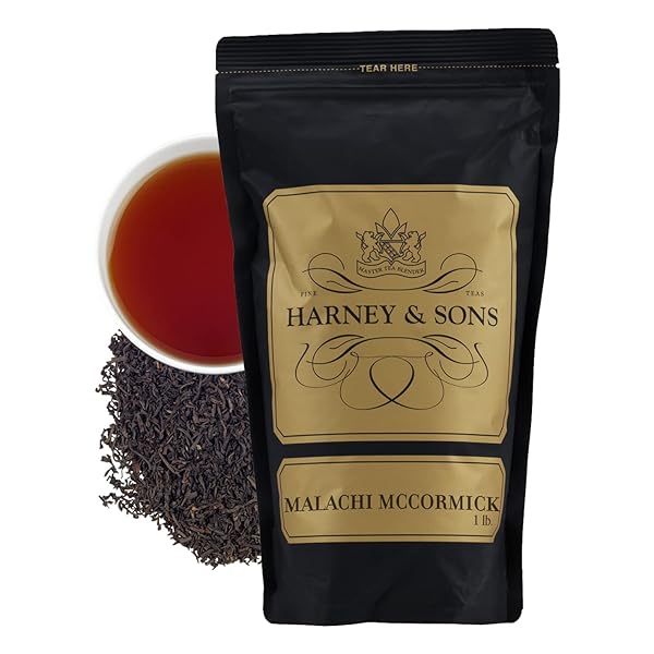 HARNEY & SONS MALACHI MCCORMICK’S BLEND, 16 OZ LOOSE LEAF TEA W/ASSAM & KEEMUN