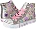 Skechers Kids Shuffles Light Up Sneaker (Toddler/Little Kid), Silver/Multi, 12.5 M US Little Kid