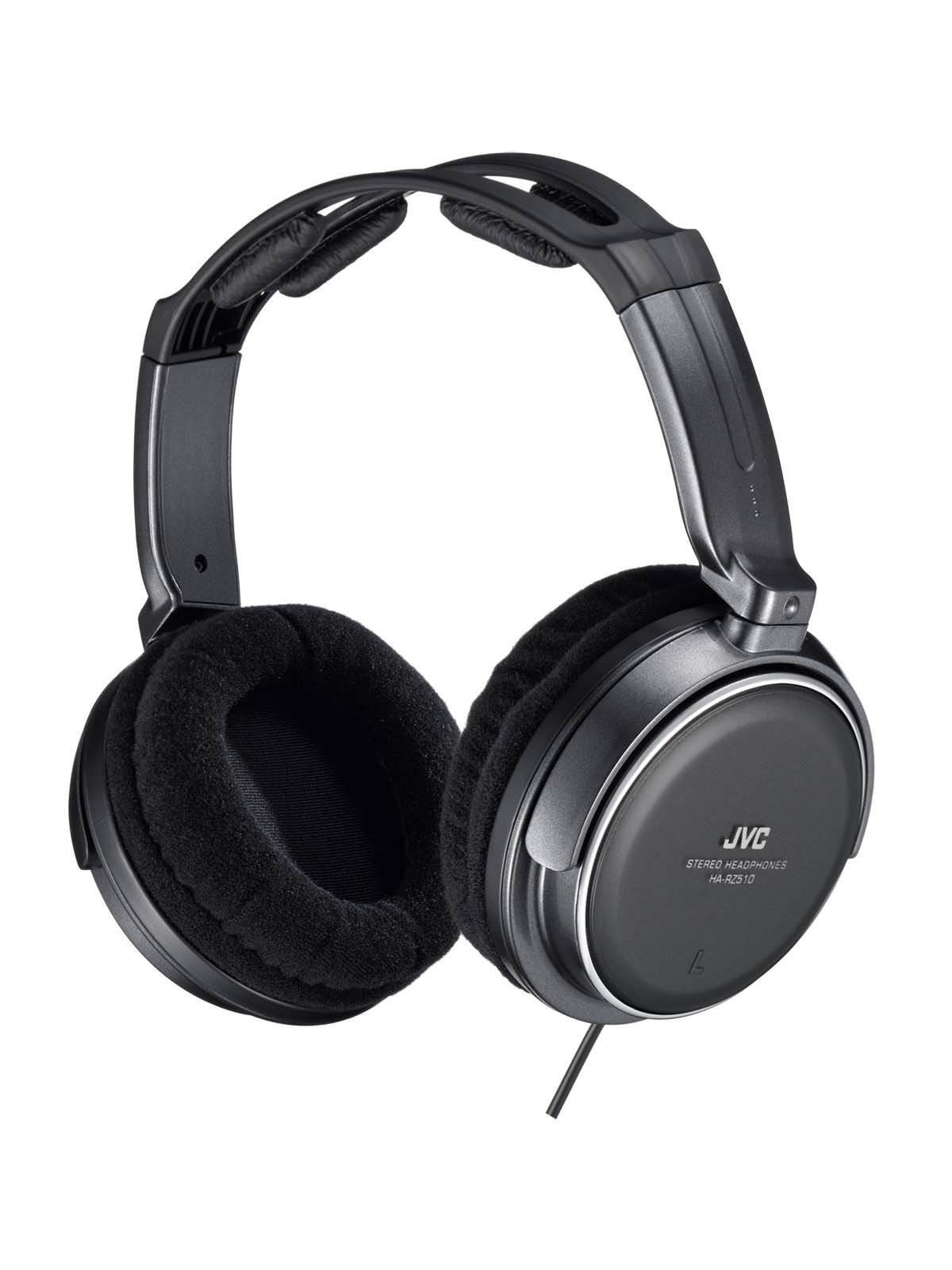JVCケンウッド JVC HA-RZ510 ヘッドホン 有線 密閉型 ステレオ ブラック 室内用(テレビ・ゲーム向け) 1.2m+延長2.3mコード付き商品画像