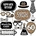 Big Dot of Happiness Adult 60th Birthday - Gold Party Photo Booth Props Kit 20 Count