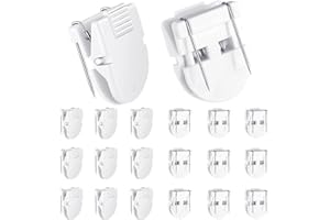 HURIFENG 20 Pack Cubicle Clips for Fabrics Walls - Durable Fabric Panel Clips for Notes, Photos, and Documents - Ideal Cubicle Accessories, Wall Hooks for Office Organization, Picture Hangers, Fabric Clips