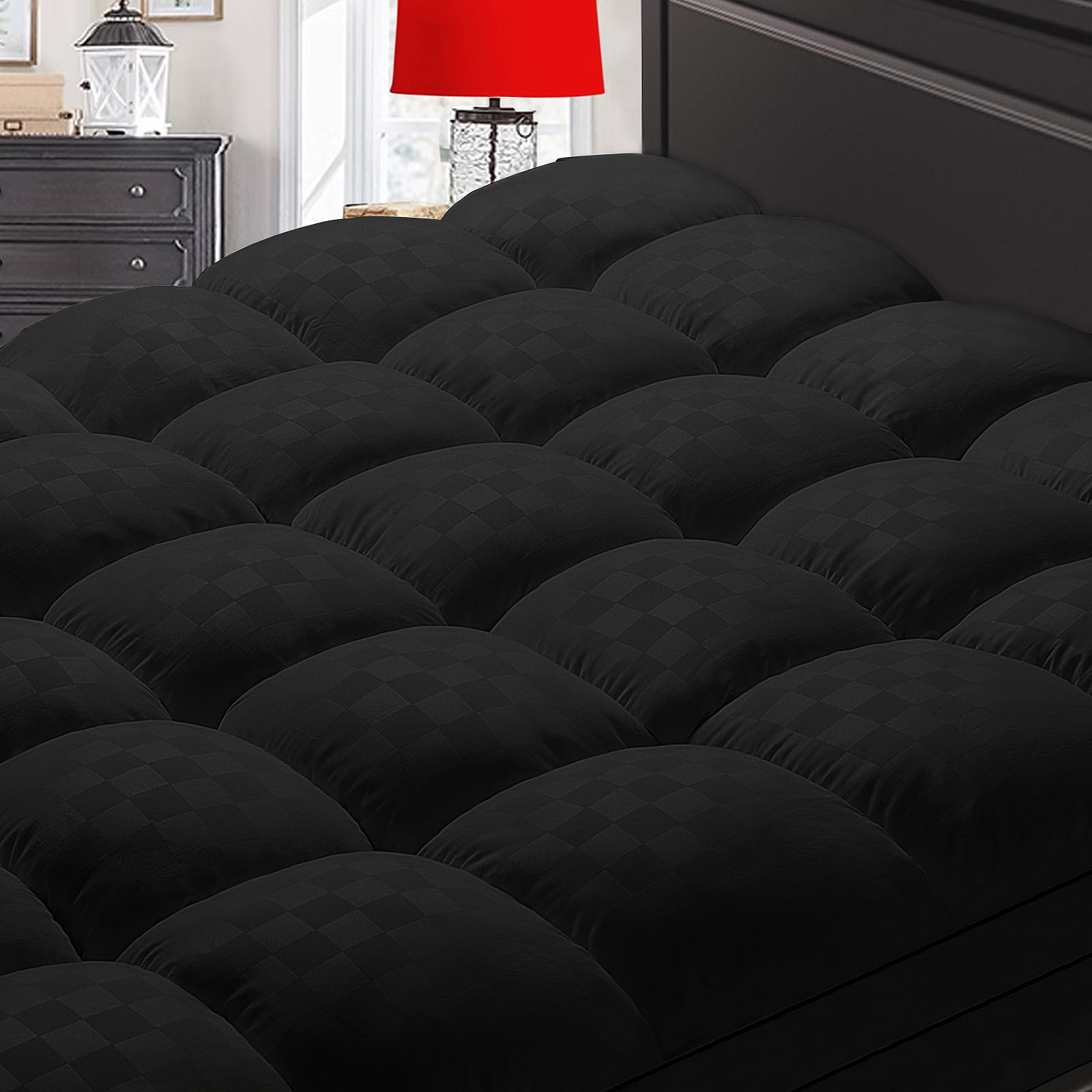 SameBed Mattress Topper Queen,Extra Thick Mattress Pad Cover for Back Pain,Cooling Mattress ...