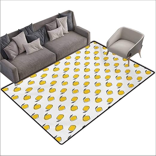 Tappeto Per Camera Da Letto Colore Giallo E Bianco Stile