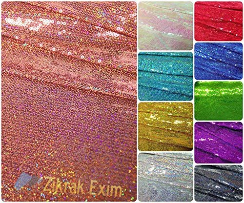 ZIKRAK EXIM Women's Sequins Dress Material