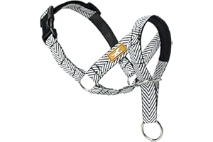 wintchuk Gentle Dog Head Collar with Soft Nylon, Breathable Head Halter for Small Medium Large Dogs, Prevent Pulling Barking(S,Black)
