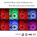 DAWAY Bright Led Bike Wheel Light A01 Waterproof Bicycle Tire Light Strip, Safety Spoke Lights, Cool Bike Accessories, Light Up Wheels, Lightweight, 2 Modes, Include Battery, 1 Year Warranty, Red