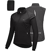 33,000ft Women's Zip Up Lightweight Athletic Workout Yoga Cycling Track Running Jacket Waterproof Windproof Reflective