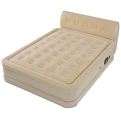 Amazon.com: Serta Perfect Sleeper Queen Air Bed with Headboard 