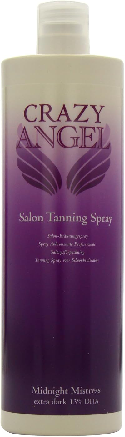 Crazy Angel Midnight Mistress Extra Dark 13% DHA Salon Tanning Spray 1000ml
