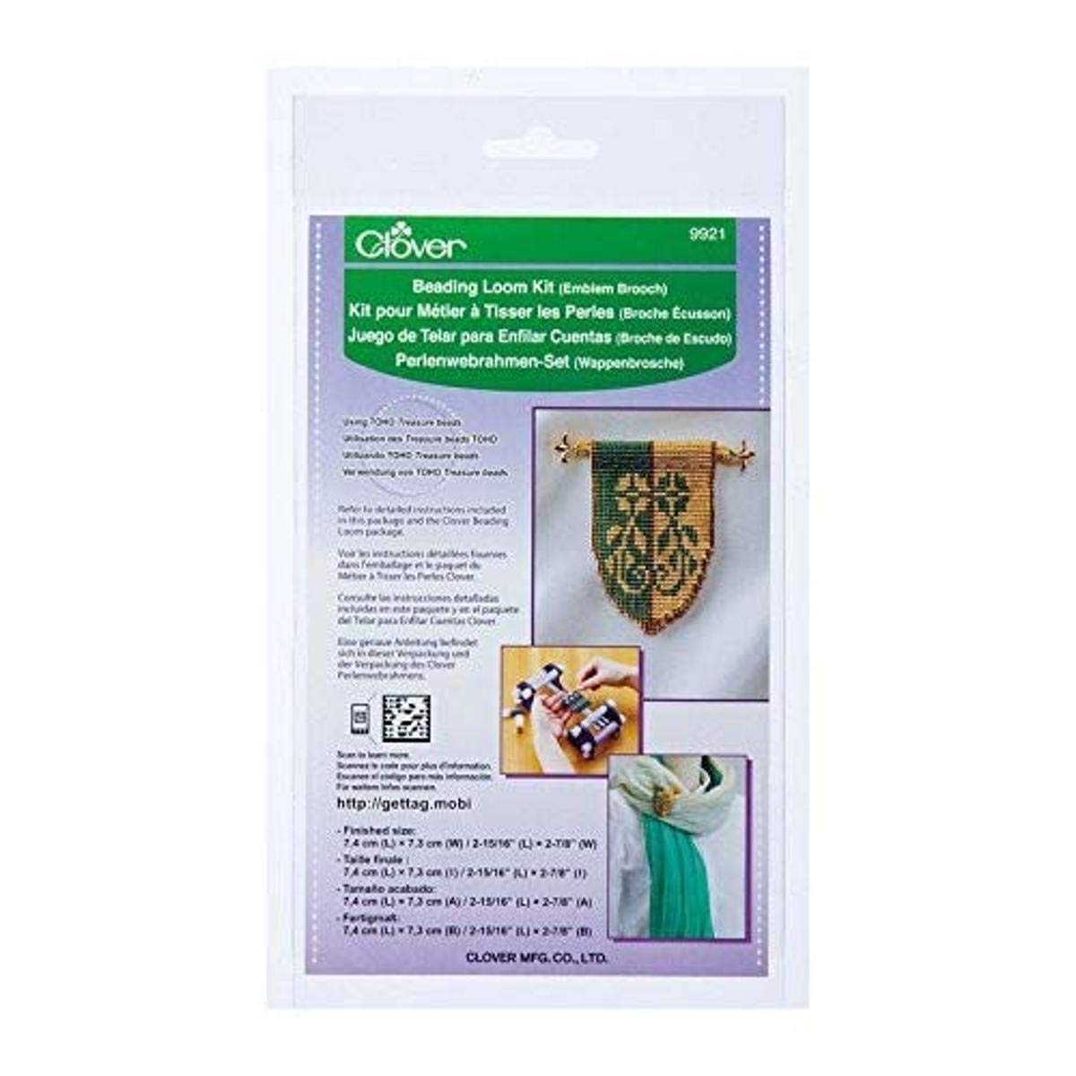 Clover 9921 Beading Loom Kit/Emblem Brooch
