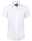 J.VER Men's Short Sleeve Dress Shirts Stretch
