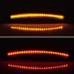 Set 4X Fron Rear Amber/Red Fender Side Marker Light