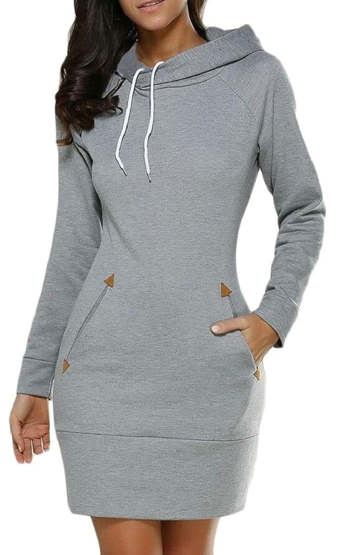 knee length hoodie women's