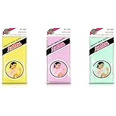 Salux Bath Towel Yellow Purple Green 3 Count Pack