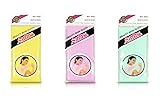 Salux Bath Towel Yellow Purple Green 3 Count Pack