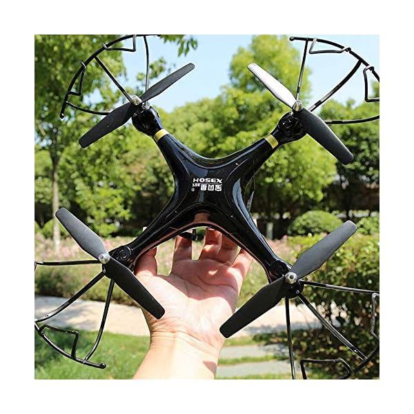 Fernbedienungsauto, Drohnen mit Kameras, Quadcopter-Drohne mit Wifi FPV 720P HD-Kamera, Höhe Hold & Headlessmode… – Bild 3