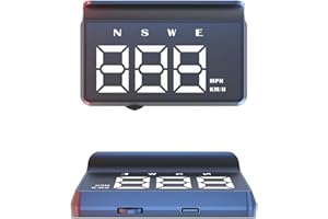 Heads up Display for Cars,Speedometer for Car M2S(White),Digital Speedometer for Car with Overspeed Alarm,Automatic Brightnes