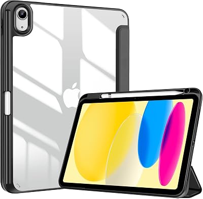 ProCase iPad Case A16/A15 Hybrid With Pencil Holder Black 11 inch 2022 2025