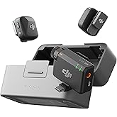 DJI Mic Mini (2 TX + 1 RX + Charging Case), Wireless Microphone for Camera/iPhone/Android, Ultralight, Detail-Rich Audio, 48h