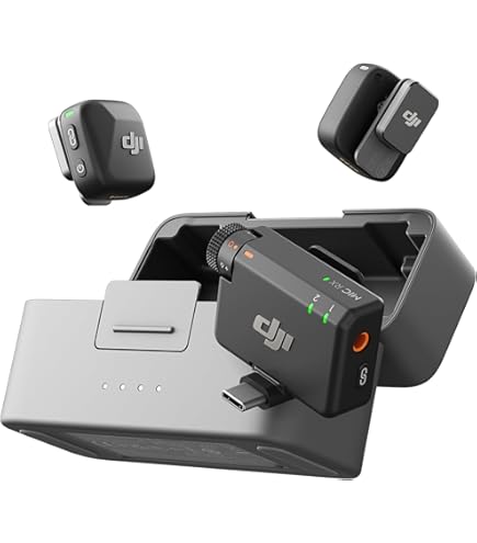Amazon.com: DJI Mic Mini (2 TX + 1 RX + Charging Case) Wireless