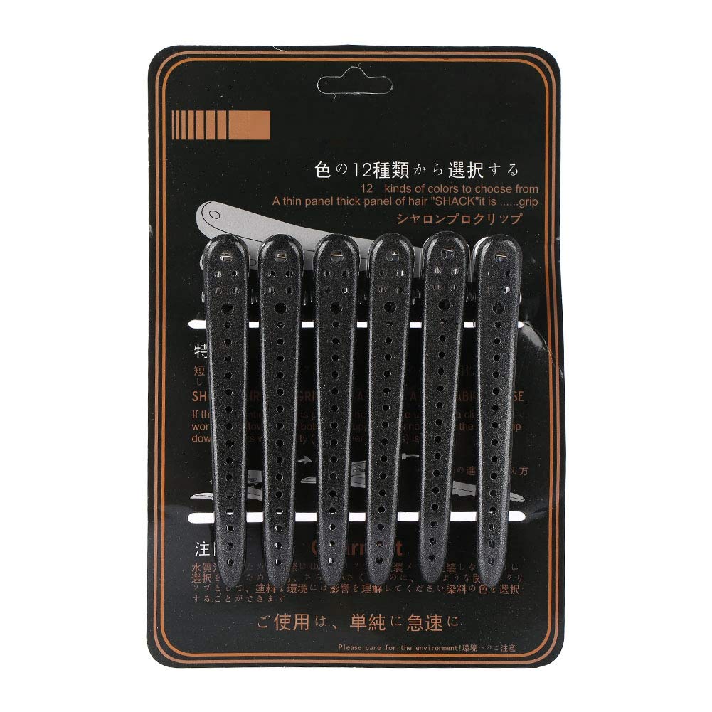 Stronerliou 6PCS/Pack Salon Hair Sectioning Clip Hairdressing Clamps Duckbilled Hairpin Styling Tools