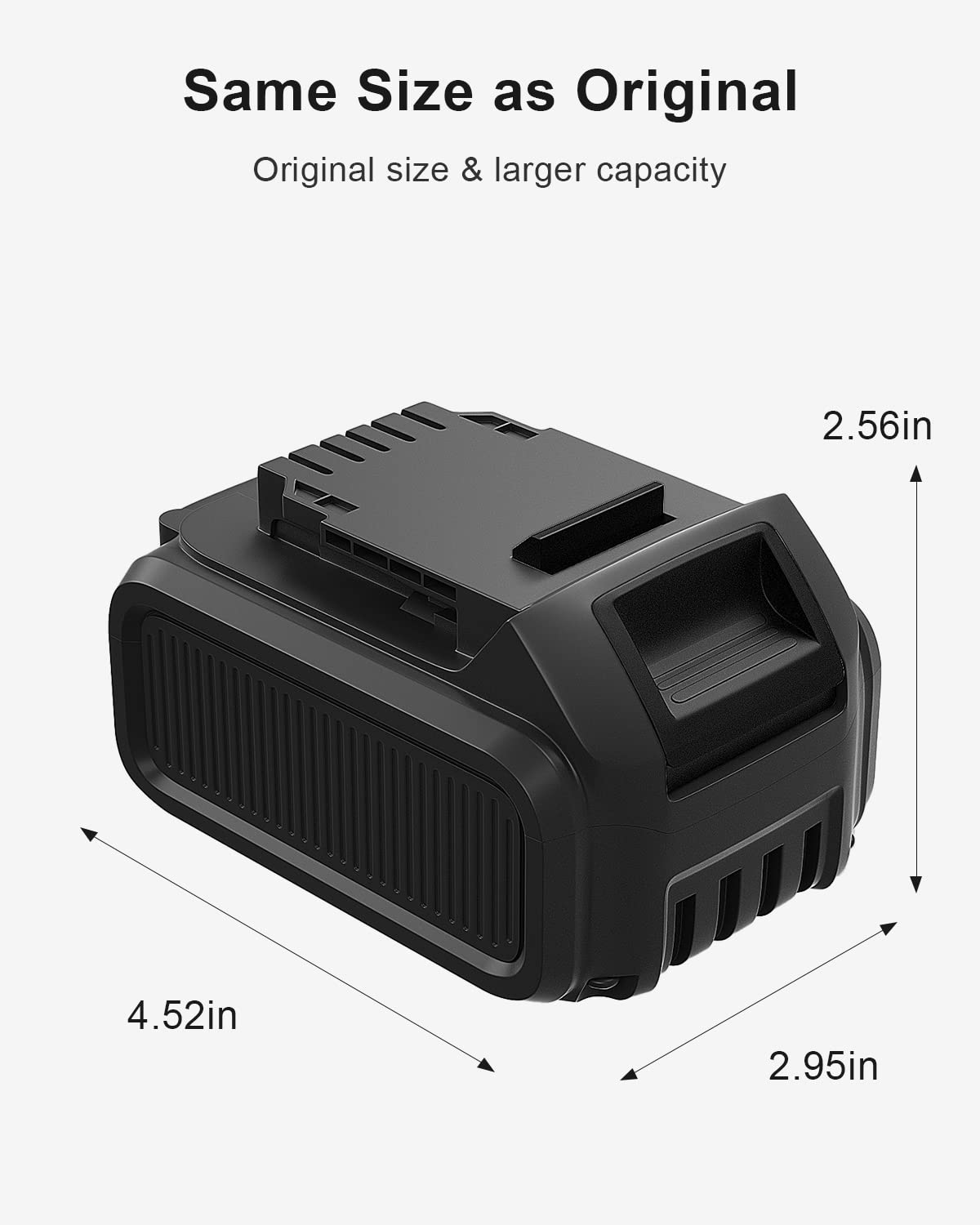 TeenPower Replacement for Dewalt 20V Battery 6.0Ah 2/pk Compatible with Dewalt DCB205 DCB206 DCB204 DCB180 DCB200 DCB203 DCB201