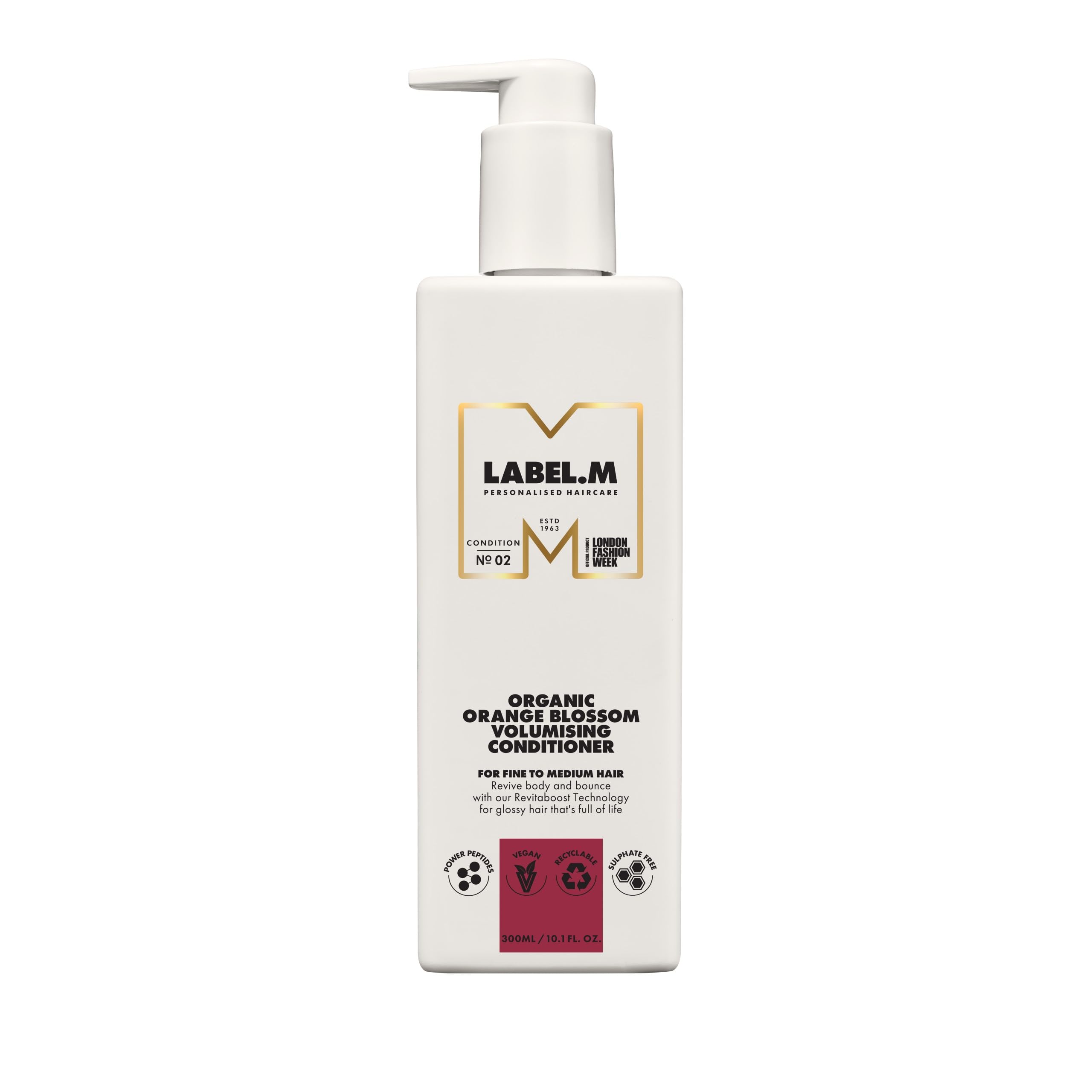 LABEL.M Organic Orange Blossom Volumising Conditioner 300ml – With Recyclable Pump