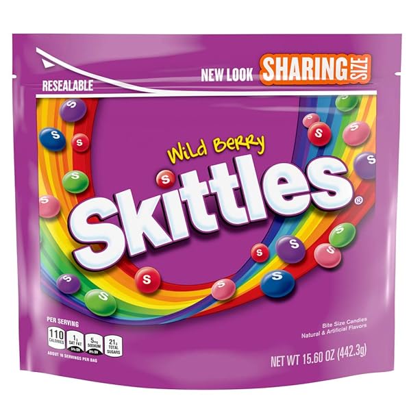 SKITTLES WILD BERRY FRUITY CANDY, 15.6 OUNCE POUCH