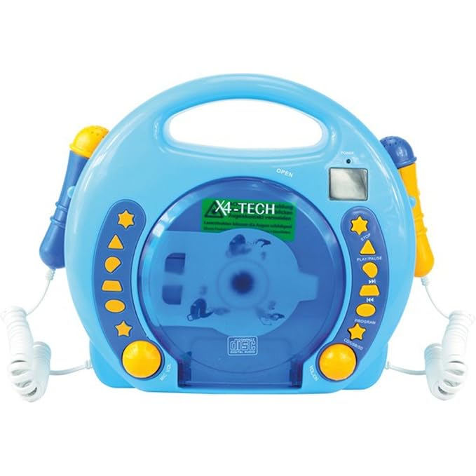 701480 - Karaoke CD Player MP3 2 Mikros Junge, blau