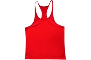 Q&Y Men's Y Back Muscle Fitness Gym Stringer Tank Tops Workout Sleeveless Shirts