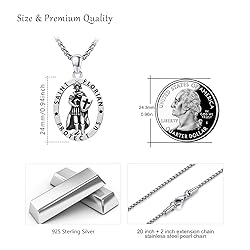 DOTBJ 925 Sterling Silve St Florian Pendant